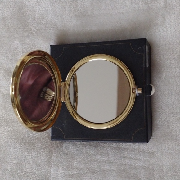 Monet Gold and Silver Hummingbird Makeup Mirror - Picture 2 of 3